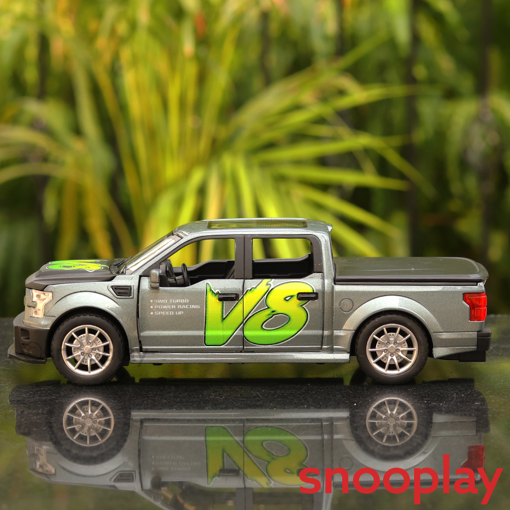 Diecast Car Resembling Ford F350 with Openable Parts, Lights and Sounds (Scale 1:22) - Assorted Designs and Colours