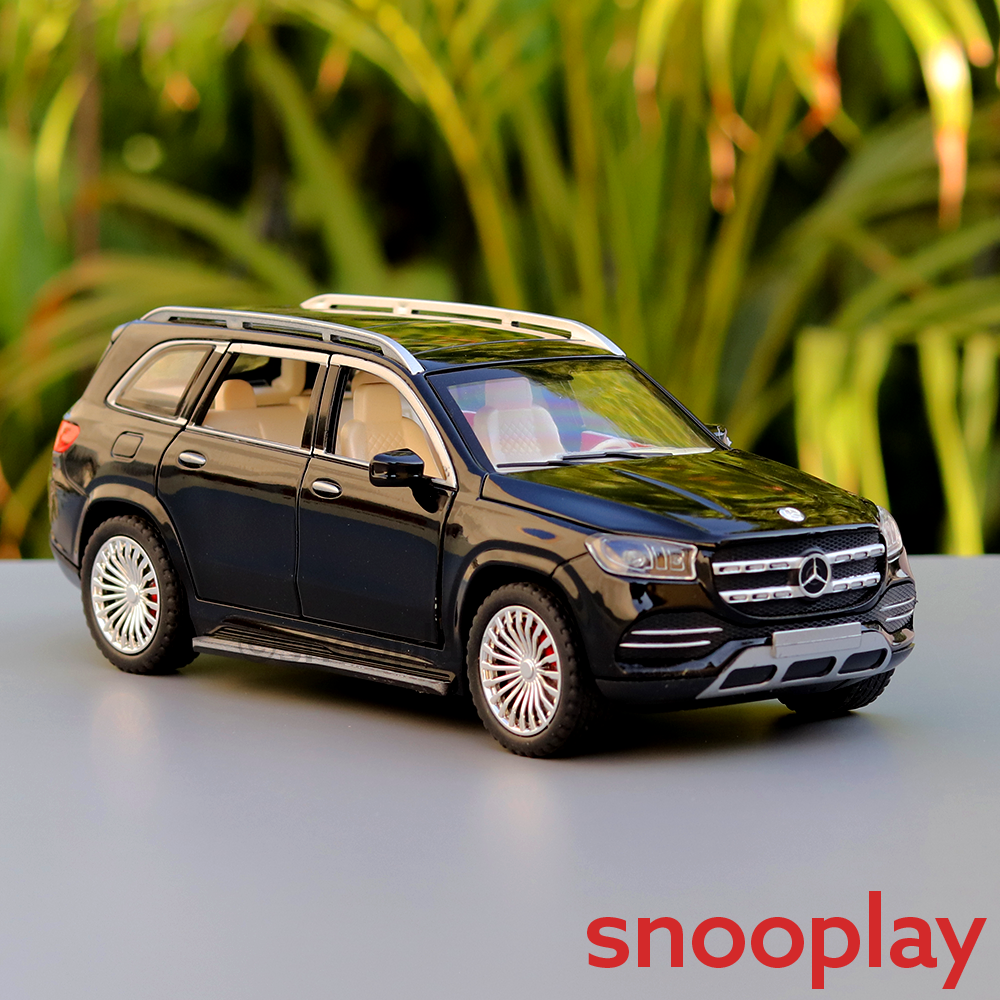 Diecast Metal Car resembling Mercedes Benz GLS 2020 with Openable doors and Pull back Feature (Scale 1:24) - Assorted Colours