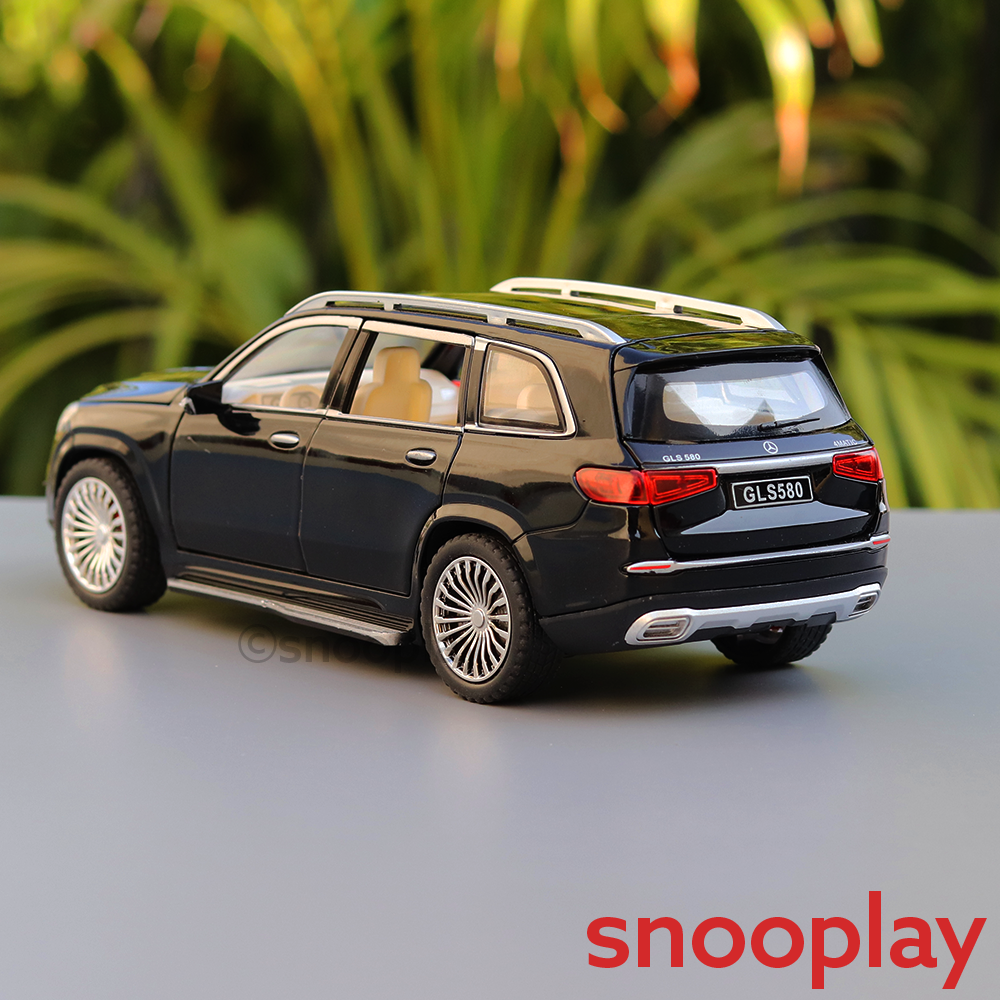 Diecast Metal Car resembling Mercedes Benz GLS 2020 with Openable doors and Pull back Feature (Scale 1:24) - Assorted Colours