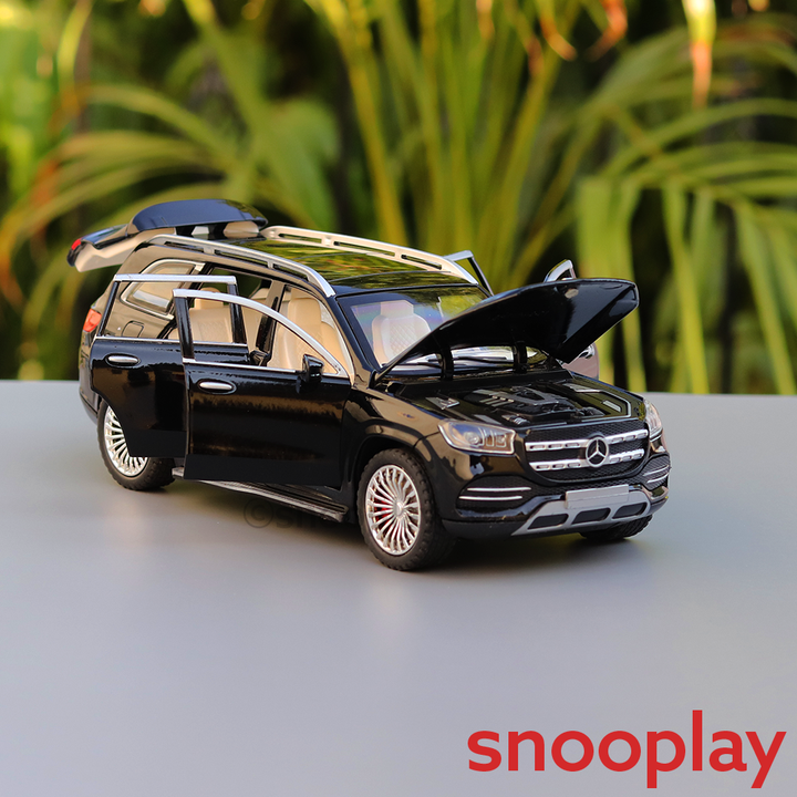 Diecast Metal Car resembling Mercedes Benz GLS 2020 with Openable doors and Pull back Feature (Scale 1:24) - Assorted Colours