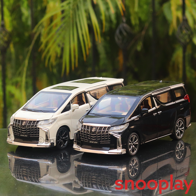 Diecast Simulation Resembling Vellfire Sound and Light Pull Back Car (2414)