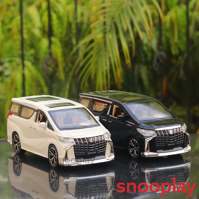 Diecast Simulation Resembling Vellfire Sound and Light Pull Back Car (2414)