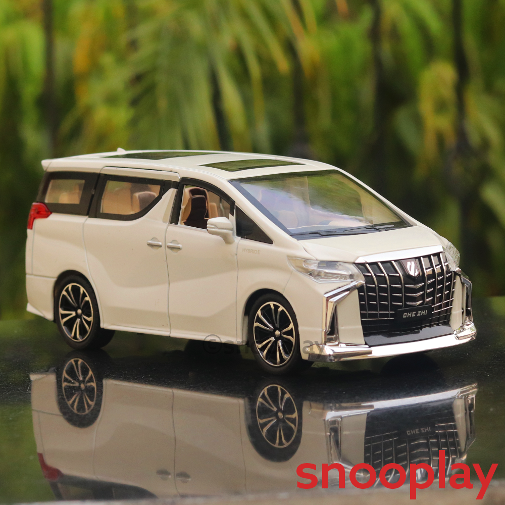 Diecast Simulation Resembling Vellfire Sound and Light Pull Back Car (2414)