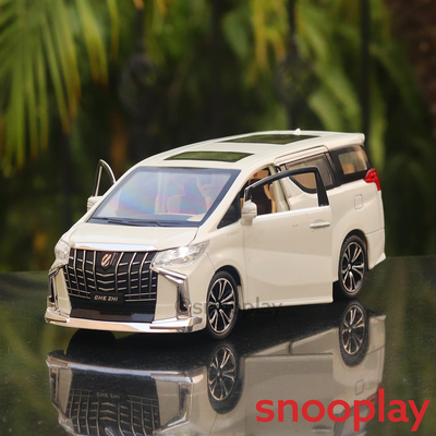 Diecast Simulation Resembling Vellfire Sound and Light Pull Back Car (2414)