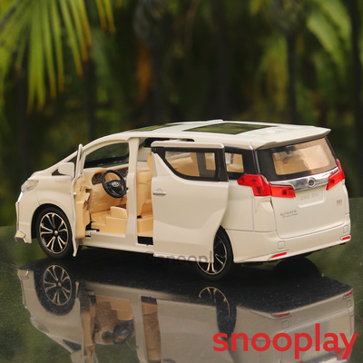 Diecast Simulation Resembling Vellfire Sound and Light Pull Back Car (2414)