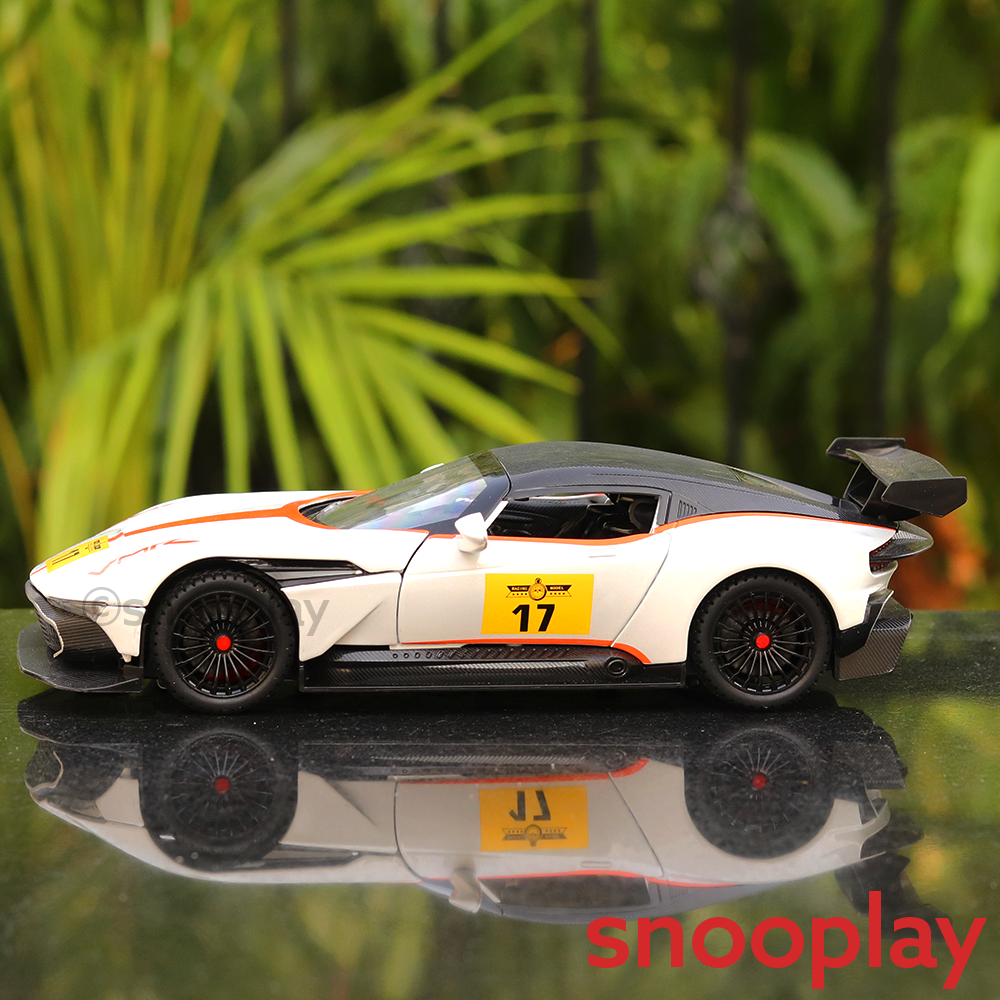 Diecast Sports Car Resembling Aston Martin with Openable Parts, Lights and Sounds (Scale 1:22) - Assorted Colours