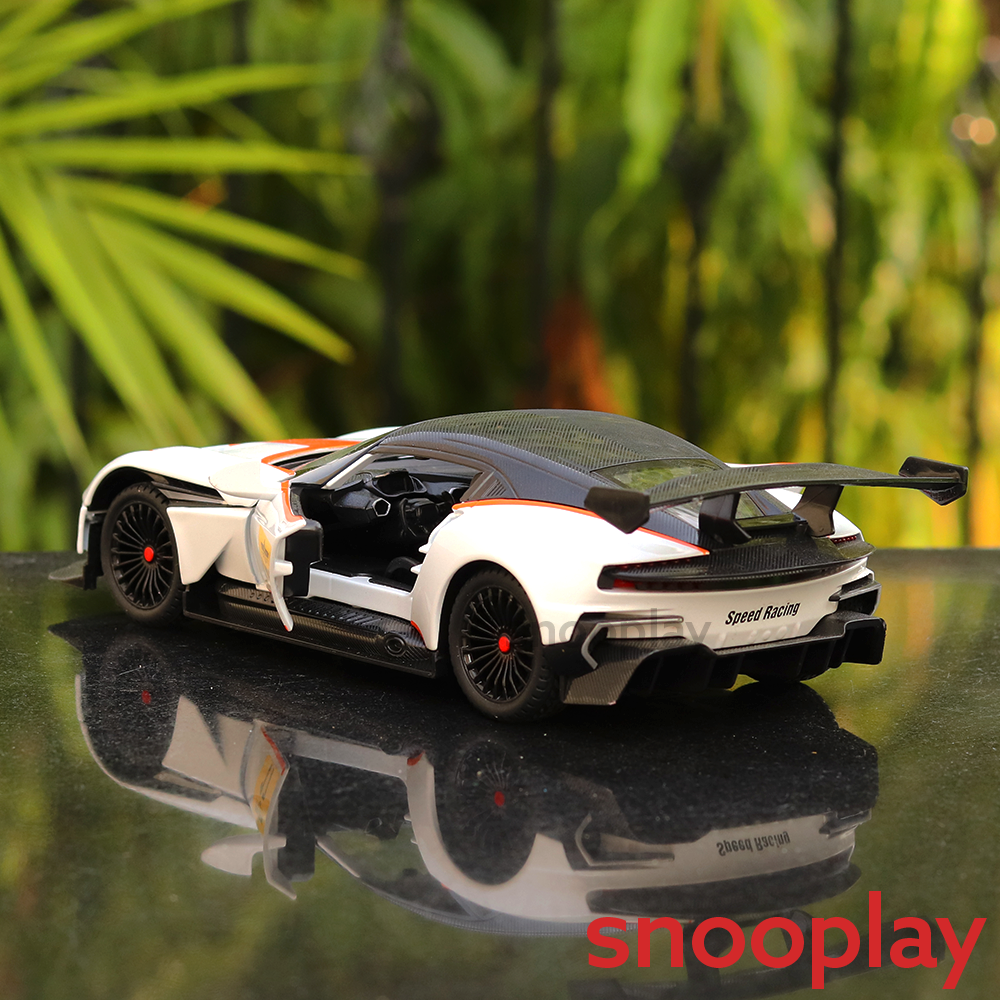 Diecast Sports Car Resembling Aston Martin with Openable Parts, Lights and Sounds (Scale 1:22) - Assorted Colours