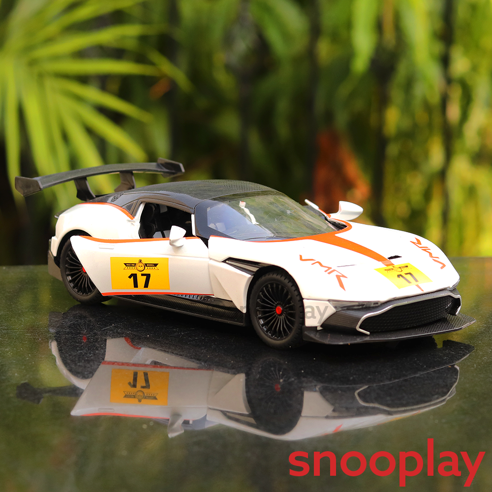 Diecast Sports Car Resembling Aston Martin with Openable Parts, Lights and Sounds (Scale 1:22) - Assorted Colours