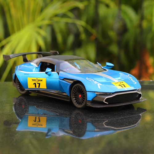 SMS Play & Smile Resembling Aston Martin Diecast Sports Car with Openable Parts, Light & Sound | 1:22 Scale | Assorted Colors (3 Years till Grown Ups)