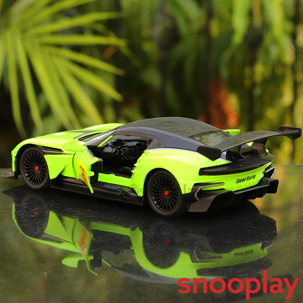 Diecast Sports Car Resembling Aston Martin with Openable Parts, Lights and Sounds (Scale 1:22) - Assorted Colours