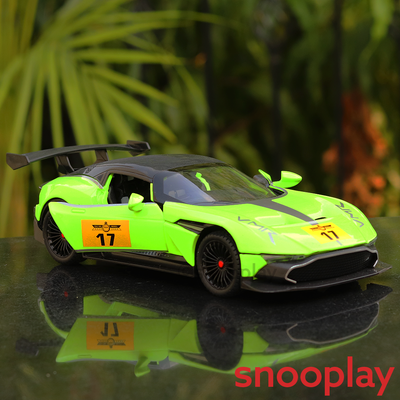 Diecast Sports Car Resembling Aston Martin with Openable Parts, Lights and Sounds (Scale 1:22) - Assorted Colours