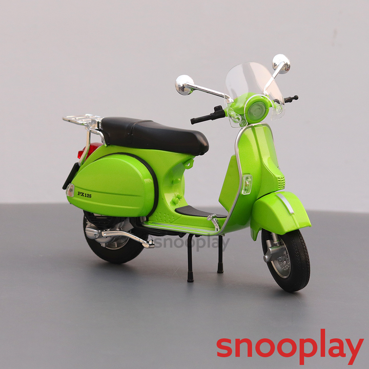 Diecast Resembling Vespa PX125 Toy Scooter (1:10 Scale Model) | (Assorted Colours)