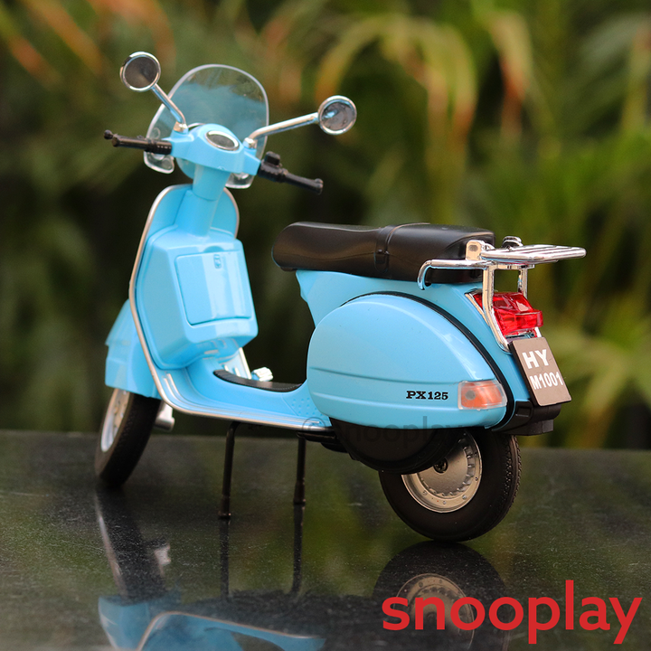 Diecast Resembling Vespa PX125 Toy Scooter (1:10 Scale Model) | (Assorted Colours)