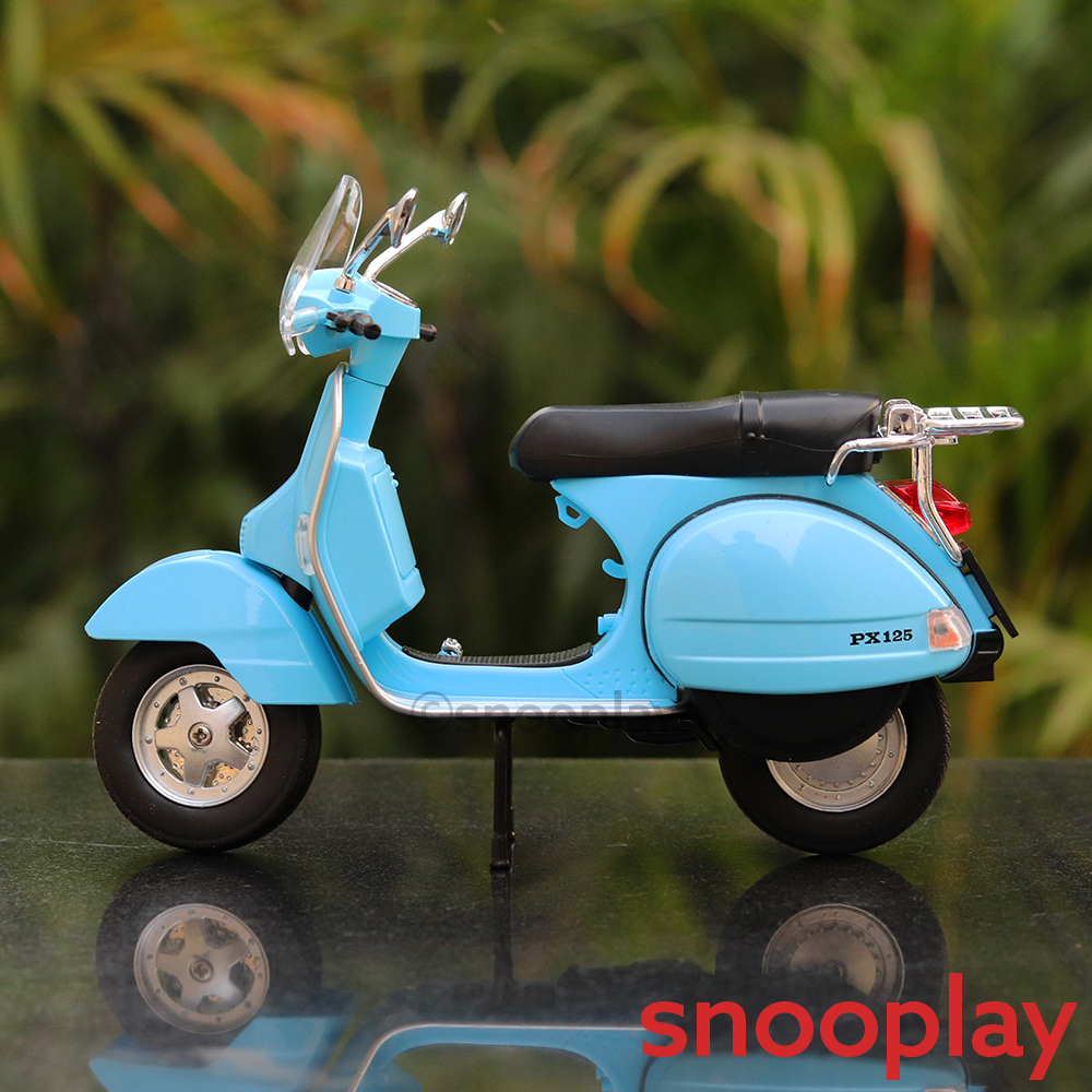 Diecast Resembling Vespa PX125 Toy Scooter (1:10 Scale Model) | (Assorted Colours)