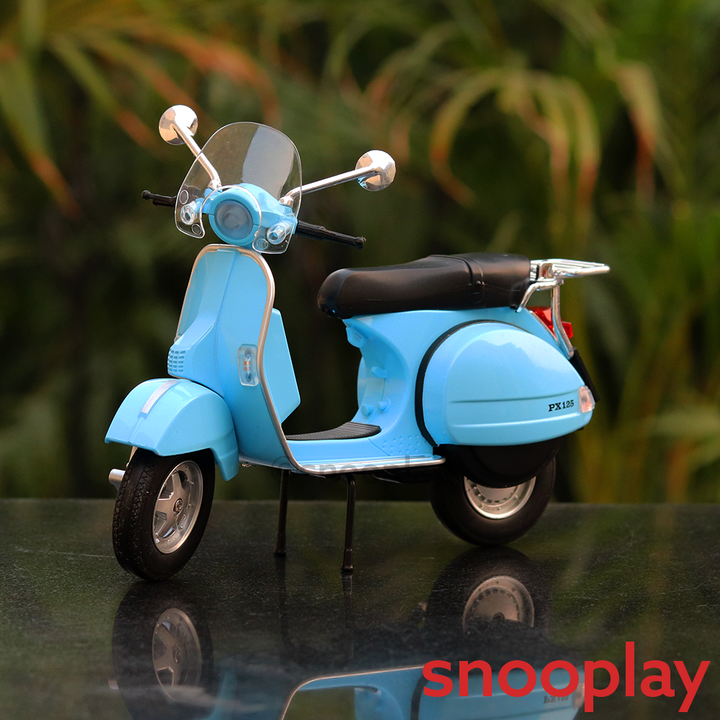 Diecast Resembling Vespa PX125 Toy Scooter (1:10 Scale Model) | (Assorted Colours)