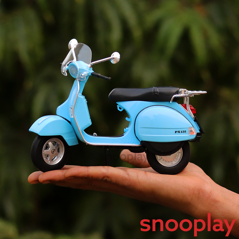 Diecast Resembling Vespa PX125 Toy Scooter (1:10 Scale Model) | (Assorted Colours)