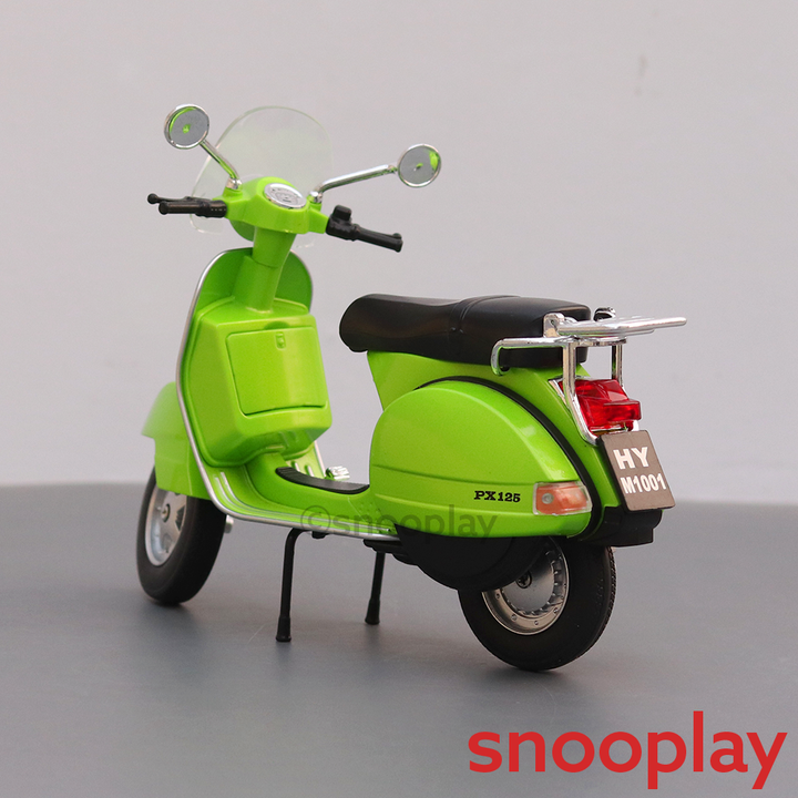 Diecast Resembling Vespa PX125 Toy Scooter (1:10 Scale Model) | (Assorted Colours)