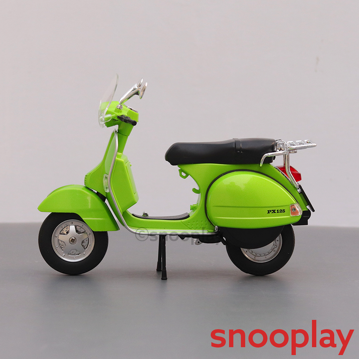 Diecast Resembling Vespa PX125 Toy Scooter (1:10 Scale Model) | (Assorted Colours)