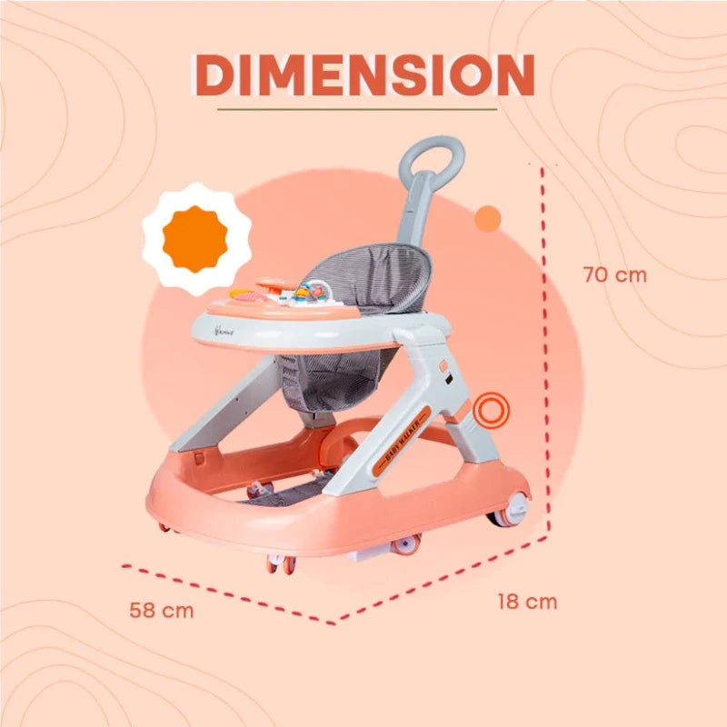 Bob Baby Walker with 6-Point Height Adjustment Seat (9 Months to 1.5 Years)