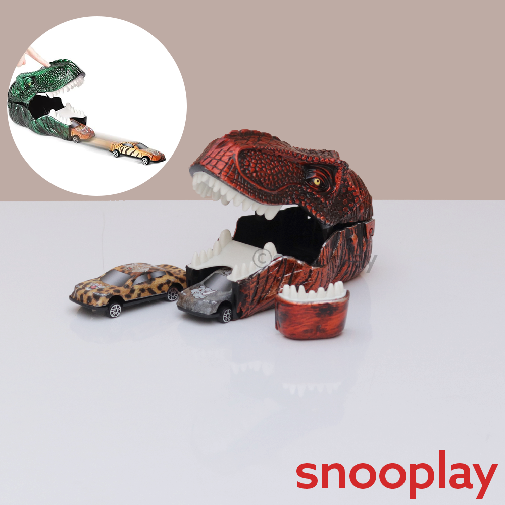 Dinosaur Mouth Car Launcher with 2 Cars