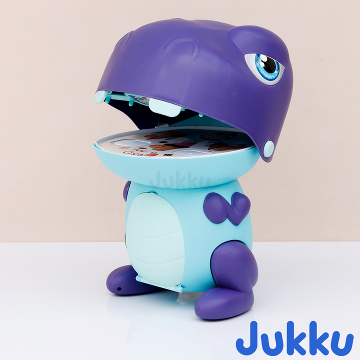 Jukku 44 Pieces Dino Ice-cream Shop Pretend Playset | Serve Sweet Treats (3-8 Years)