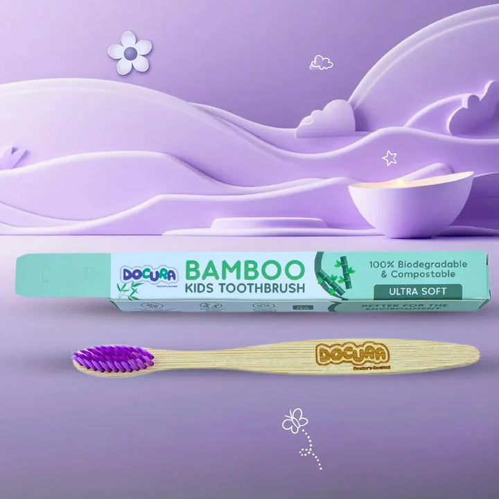 Docura Bamboo Kids Toothbrush
