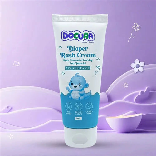 Docura Diaper Rash Cream - 50g | 15% Zinc Oxide
