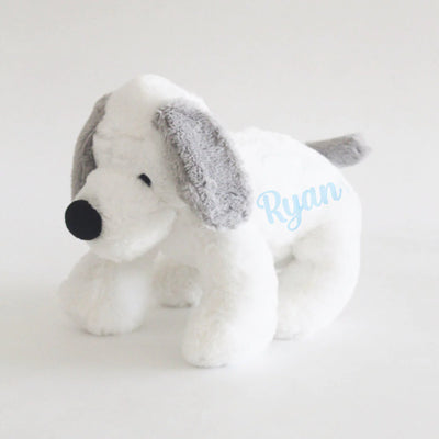 Personalised Name Flopsy the Doggy Soft Toy - Blue (COD Not Available)