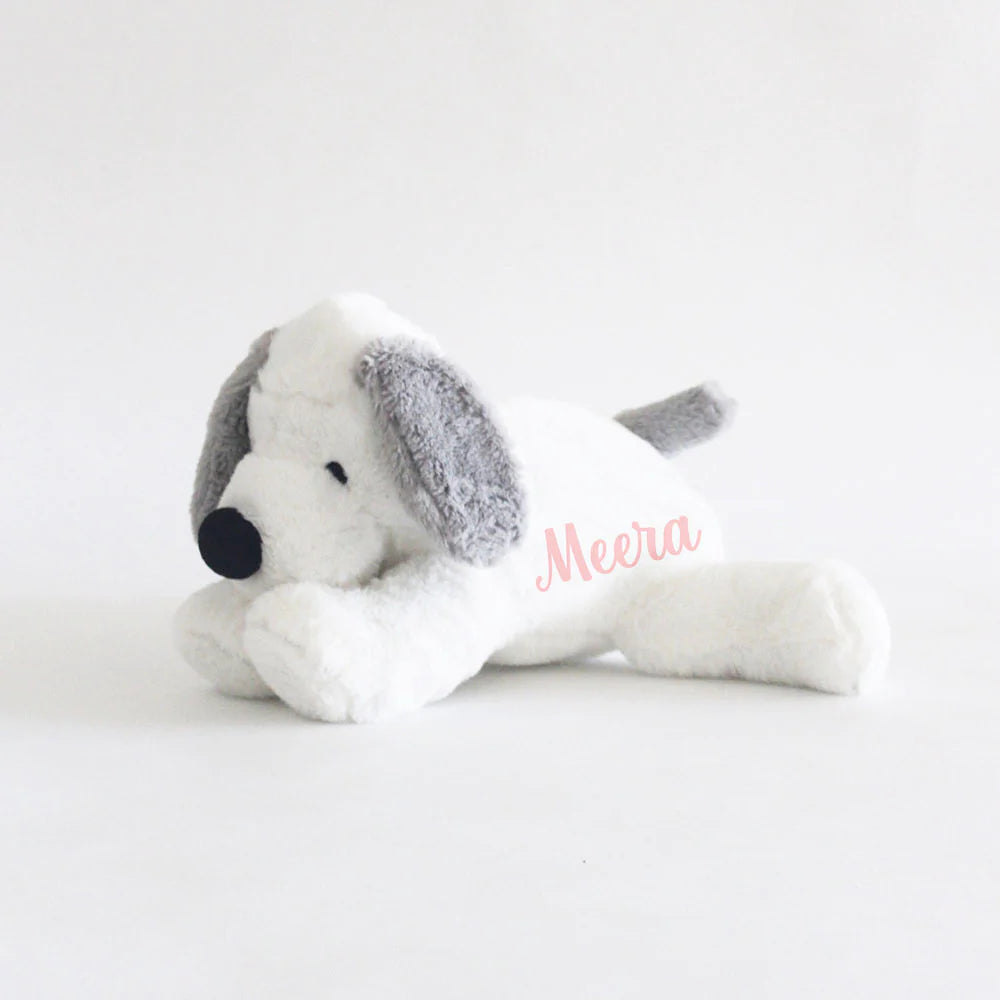 Personalised Name Flopsy the Doggy Soft Toy - Pink (COD Not Available)