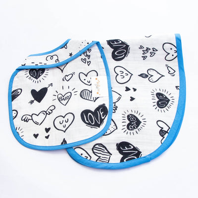 Personalised Doodle Hearts -Welcome Baby Gift Basket - COD Not Available