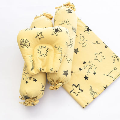 Personalised Doodle Stars - Organic Bedding Gift Basket (Collective) - COD Not Available