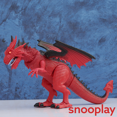 Mighty Megasaur T-Rex Dragon Toy with Realistic Rotating Head & Roaring Sound (3-6 Years)