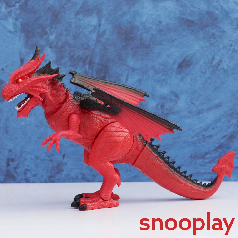 Dragon-i Toys Mighty Megasaur T-Rex Dragon Toy with Realistic Rotating Head & Roaring Sound (3-6 Years)