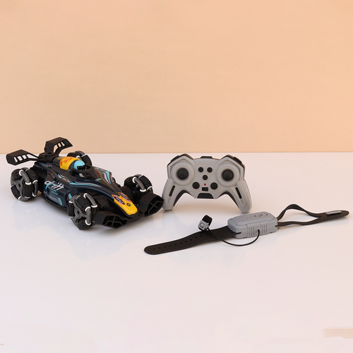 2 in 1 Gesture Controller & Remote Control Spray Racing Car | 360° Rotation, Music, Lateral Drift, Light (5-14 Years)