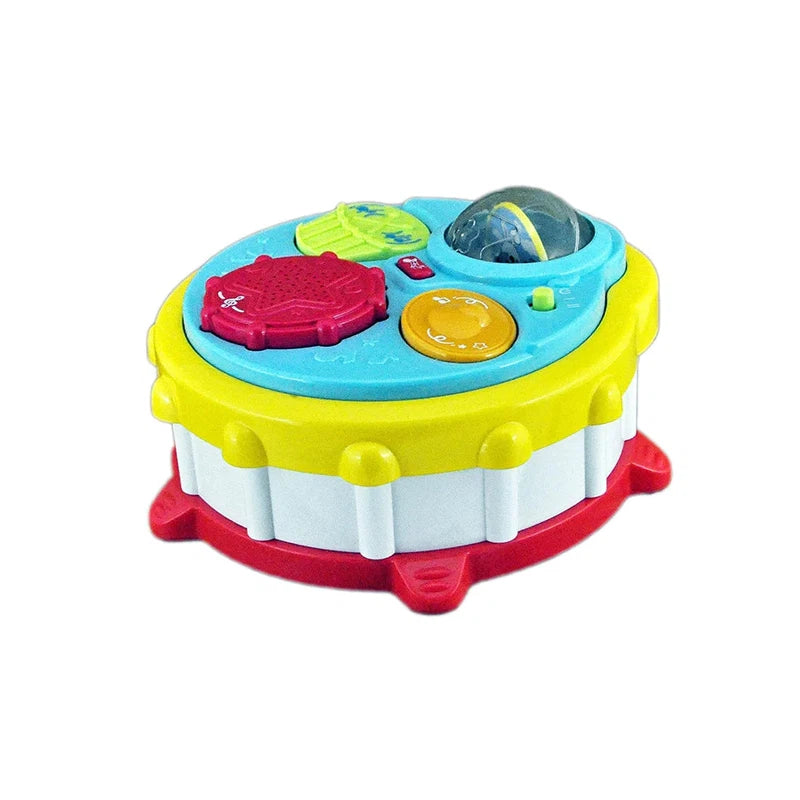 Paradise Drum with Music, Light and Rotating Rattle Touch Drum