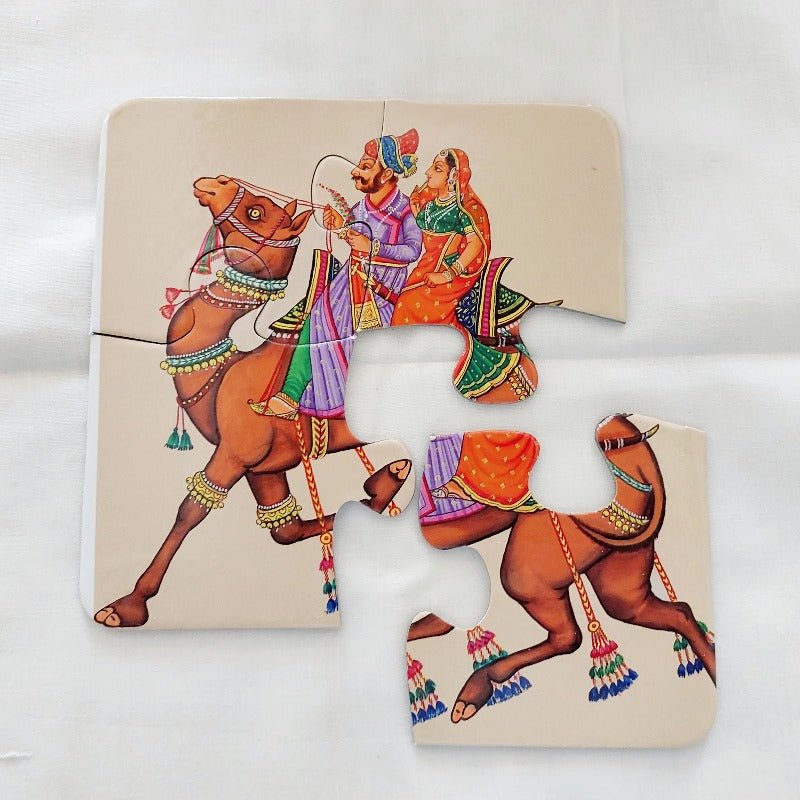 Puzzle for Kids - Indian Elephant Theme