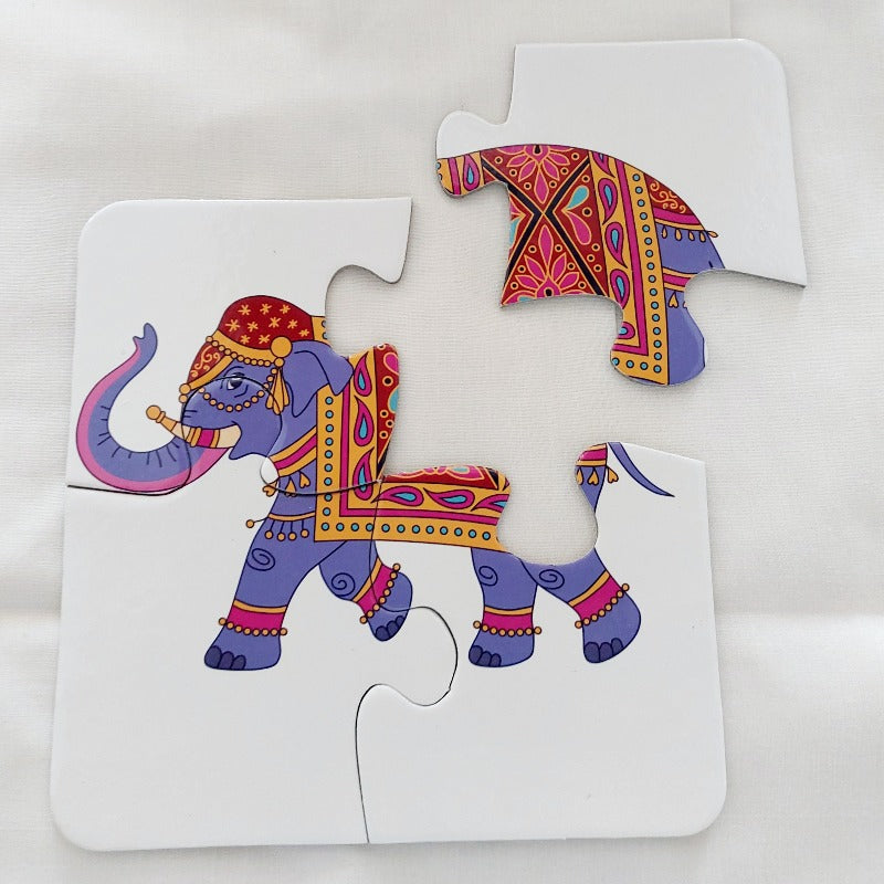 Puzzle for Kids - Indian Elephant Theme