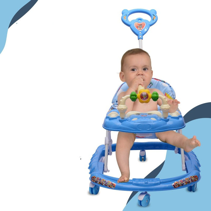 Musical 3-in-1 Walker With Parental Control Rod (9 Months to 1.5 Years) | COD Not Available | Blue