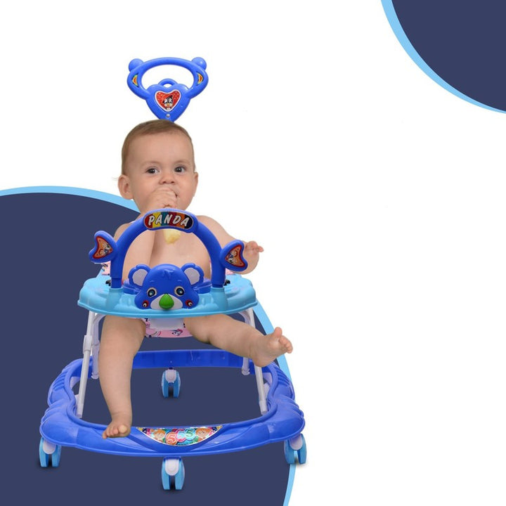 Musical Activity Walker with 3 Height-Adjustable Seat (9 Months to 1.5 Years) | COD Not Available | Blue