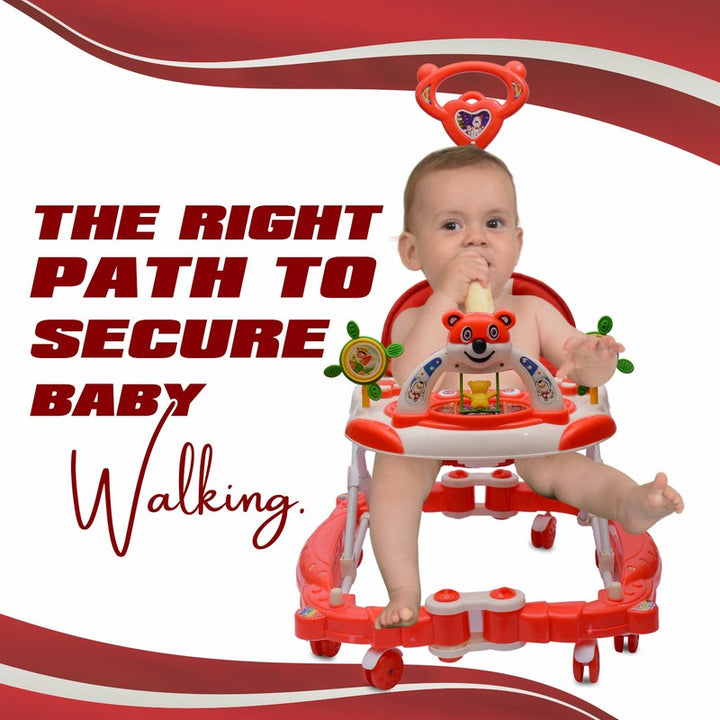 Musical Walker & Rocker With Parental Control Rod (6 Months to 1.5 Years) | COD Not Available | Red