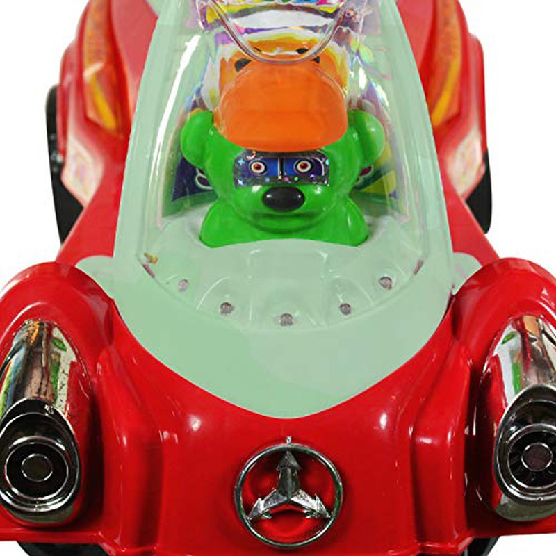 Non Battery Operated Space Car Magic Ride-on & Wagon For Kids (Red) | COD not Available