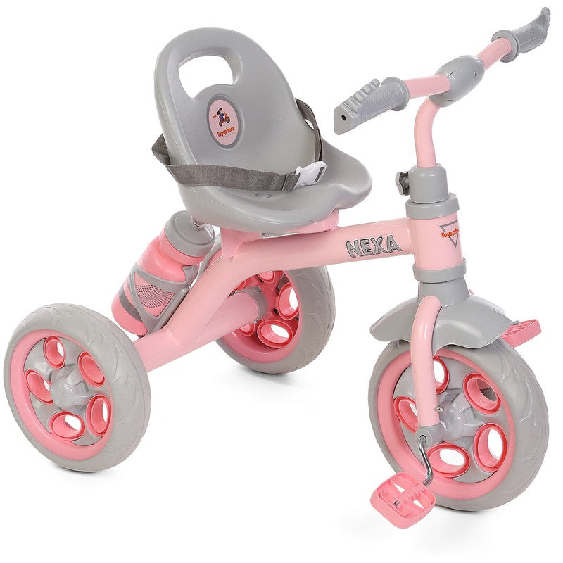 Super Tricycle For Kids With Sipper Safety Belt (Pink) | COD not Available