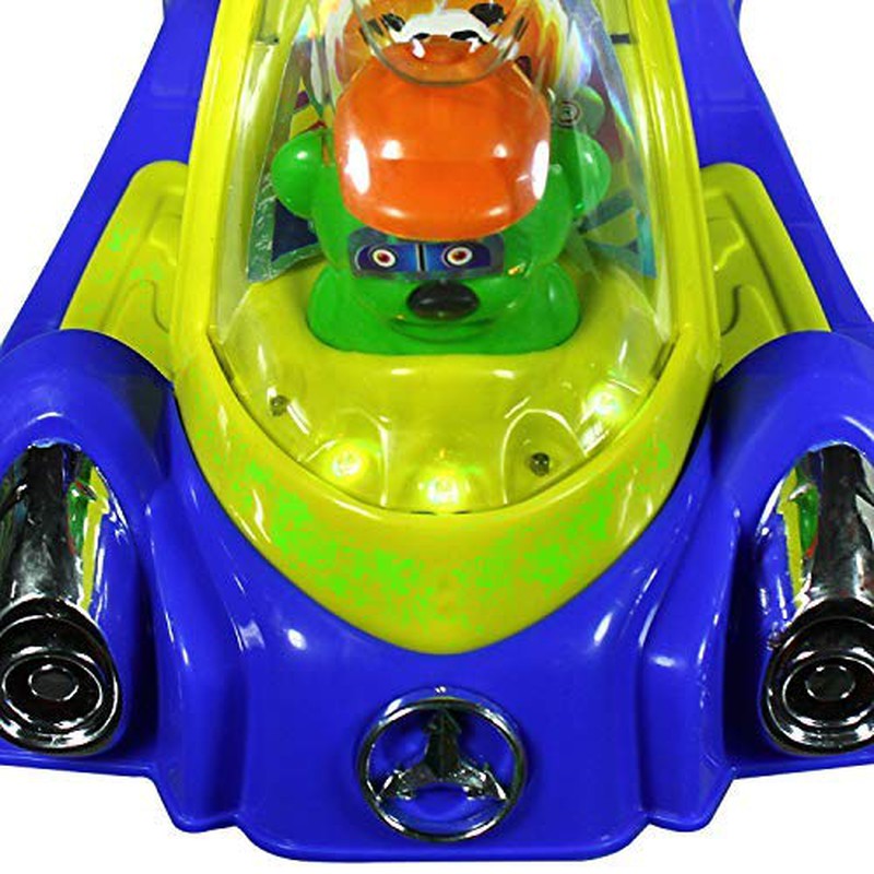 Non Battery Operated Space Car Magic Ride-on & Wagon For Kids (Blue) | COD not Available