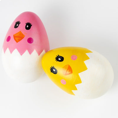 Egg Shaker Rattle - Chiku and Kukku (Set of 2)