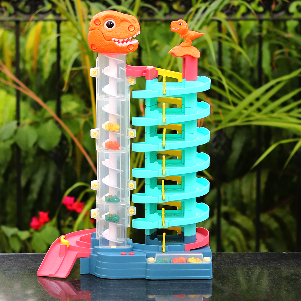 Electronic Dinosaur Parking Track Set with Music and Lights