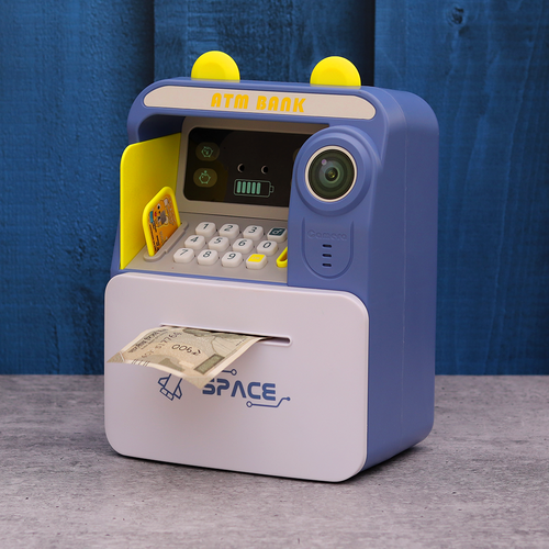 Electronic Face Recognition Mini ATM Money Saving Machine (3-8 Years) | Assorted Colors