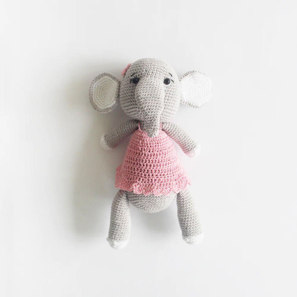 Personalised Ella the Elephant - Crochet Toys - With Name Personalization (COD Not Available)