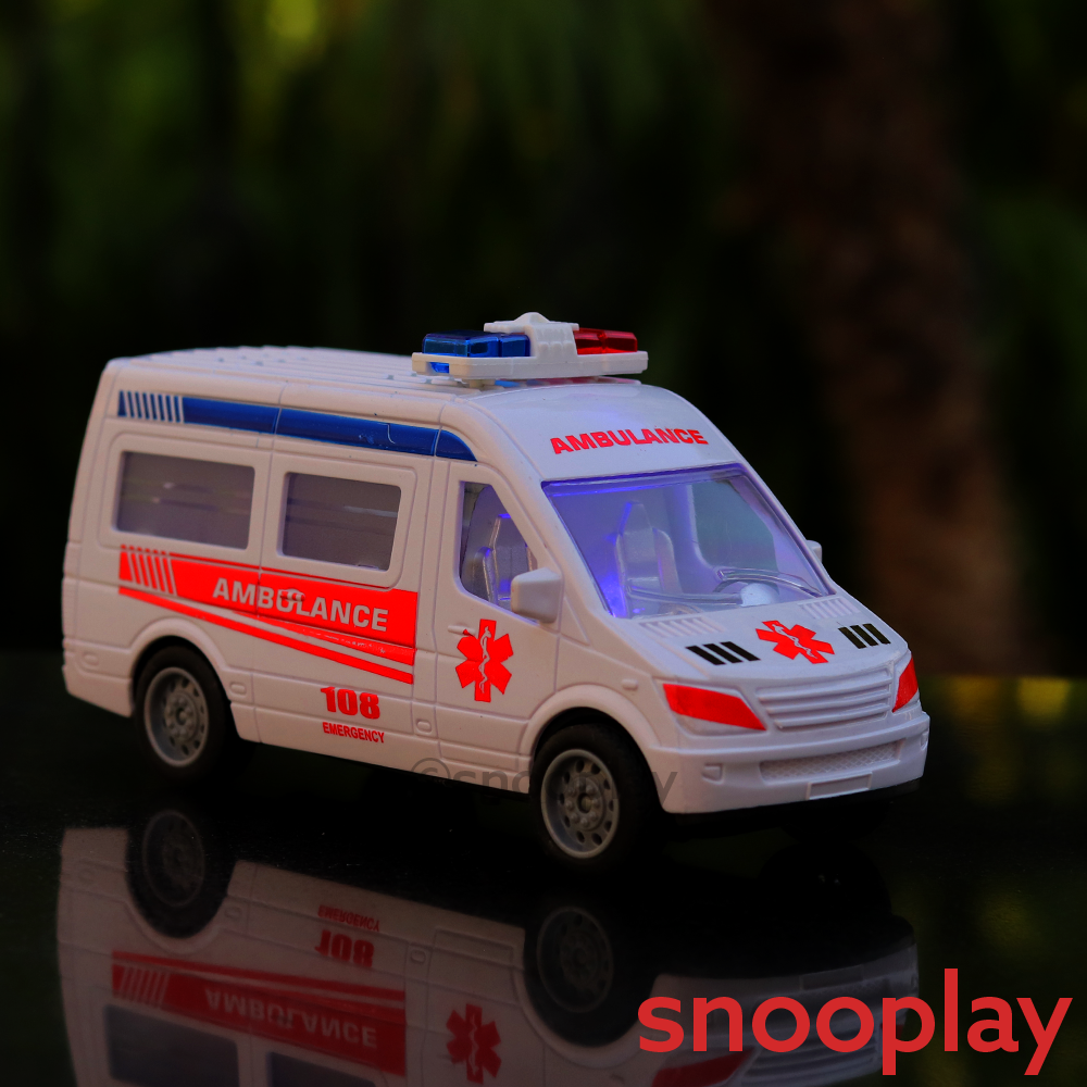 Emergency Rescue Ambulance Car with Lights and Sounds