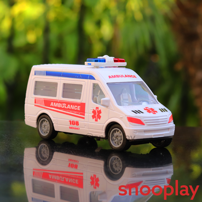 Emergency Rescue Ambulance Car with Lights and Sounds