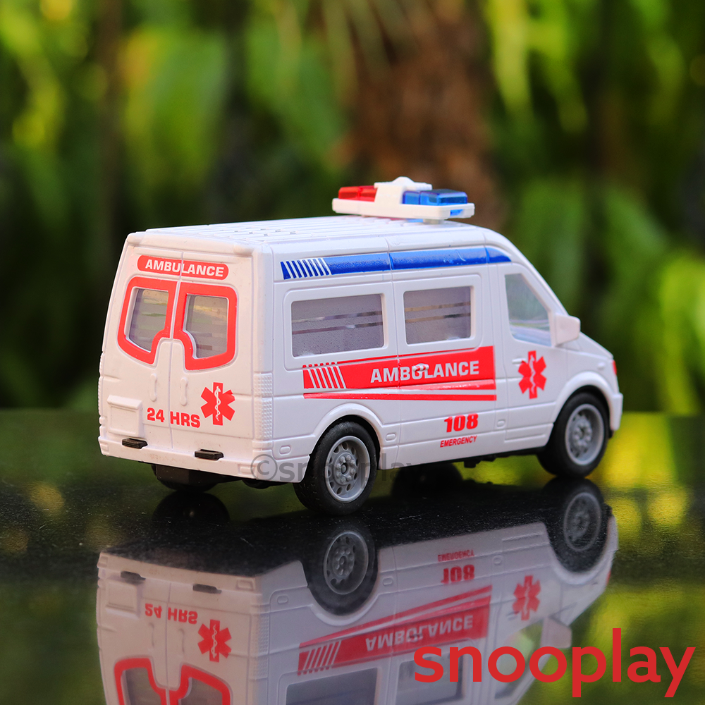 Emergency Rescue Ambulance Car with Lights and Sounds